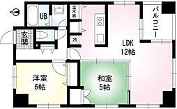 PRISMCOURT平井 2LDKの間取図画像