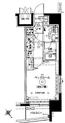 グランフォース横浜伊勢佐木町 1Kの間取図画像