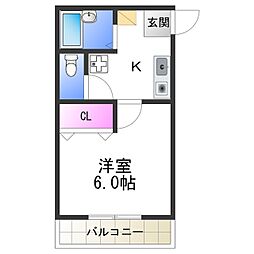 間取図画像 1K