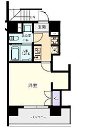 Pratique日本橋水天宮 3階1Kの間取り