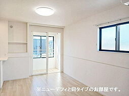 サミュール 2階1LDKのリビング/ダイニング