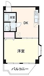 信光ビル 1DKの間取図画像