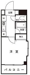 ハーブハイム3 1Kの間取図画像