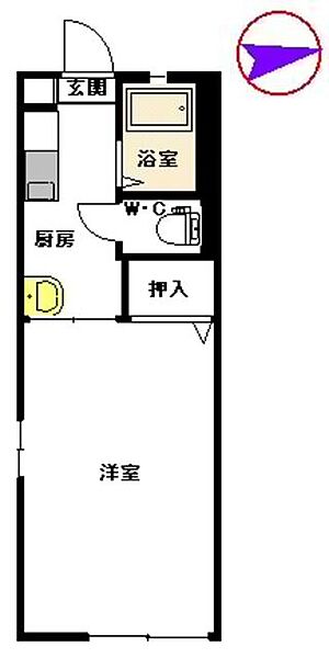 メゾンドマモール A0108｜熊本県熊本市西区花園２丁目(賃貸アパート1K・1階・26.19㎡)の写真 その3