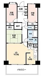 ガーデンシティ戸田 3LDKの間取図画像