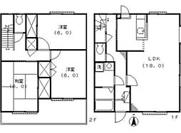 ガーデンズコート立川C 3LDKの間取図画像