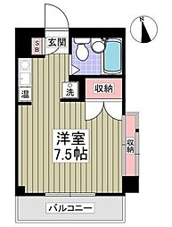 アーバンハイム小平 ワンルームの間取図画像