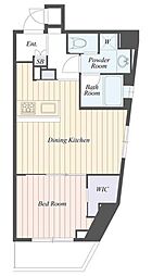 BCITYAPARTMENT杉並高井戸 1LDKの間取図画像