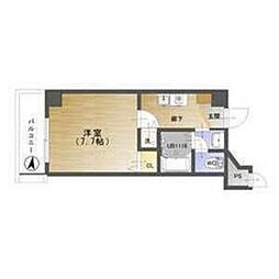 鳳TKハイツ2号館 1Kの間取図画像