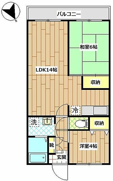 ウエストビレッジ 102｜神奈川県横浜市青葉区美しが丘西３丁目(賃貸マンション2LDK・1階・52.20㎡)の写真 その2