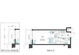 フェニックス練馬桜台 1Kの間取図画像