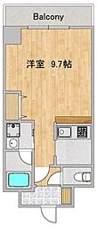 Fierte高波 1Kの間取図画像
