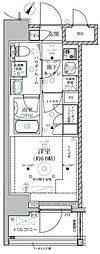 ベルグレード川崎AZ 1Kの間取図画像