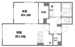 EDIT三軒茶屋 3階1LDKの間取り