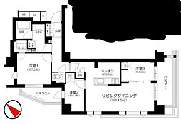 CREVIA用賀 3LDKの間取図画像