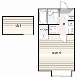 入間川プレミアム 1Kの間取図画像