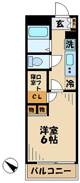 レオパレスリンデンバウム（40326） 201｜神奈川県相模原市中央区淵野辺３丁目(賃貸マンション1K・2階・19.87㎡)の写真 その2