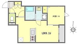 MONOLITH錦糸町 4階1LDKの間取り