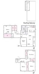 さくら白金 4SLDKの間取図画像