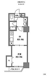正栄プラザ 1DKの間取図画像
