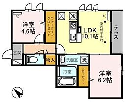 間取図画像 2LDK