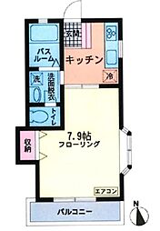 パールT・F 1Kの間取図画像