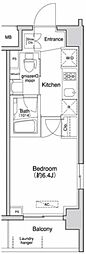 Primal方南町 1Kの間取図画像