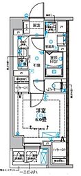 DIPS西新井 1Kの間取図画像