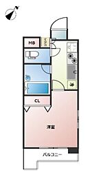 VIVRE横浜白楽弐番館 1Kの間取図画像