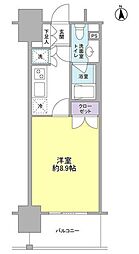 コンフォリア新宿御苑1 1Kの間取図画像