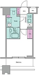 NL武蔵小杉レジデンス 1Kの間取図画像