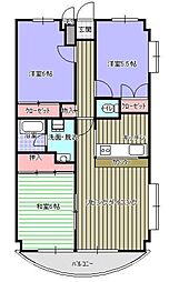 セピアレジデンス 3LDKの間取図画像