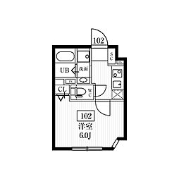 エルファーロ練馬 1階1Kの間取り