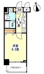 ガーラプレイス新宿御苑 1Kの間取図画像