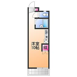 Rinon新家A ワンルームの間取図画像