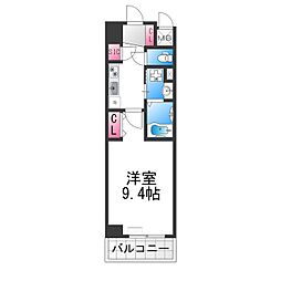 プリメーロ66 1Kの間取図画像