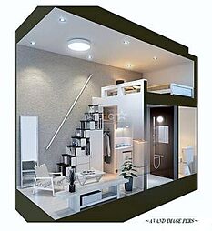 ハーモニーテラス東新町II 2階ワンルームのリビング/ダイニング