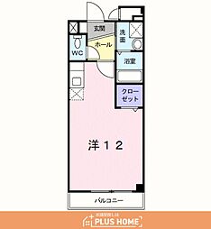 アヴェニール橋向 ワンルームの間取図画像