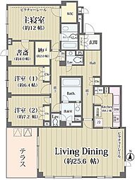 大山パークヒルズ 3SLDKの間取図画像
