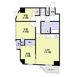 ライオンズマンション天王寺 3LDKの間取図画像