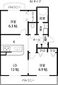 サンルージュ4階6.6万円