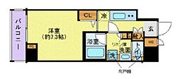 東京メトロ丸ノ内線 西新宿駅 徒歩6分の賃貸マンション 3階1Kの間取り