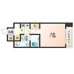 グルーブ御幣島アベニュー 1Kの間取図画像