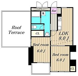 丸正鹿沼台マンション 2LDKの間取図画像
