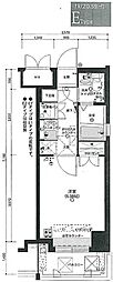 サヴォイレジェント ワンルームの間取図画像