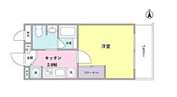 京王井の頭線 久我山駅 徒歩4分の賃貸マンション 3階1Kの間取り
