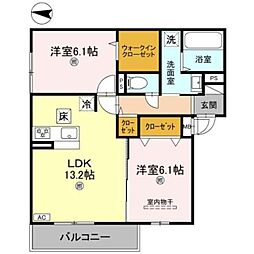 GRANVIA 2LDKの間取図画像