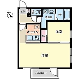 ザクラスグランドレジデンス 1LDKの間取図画像