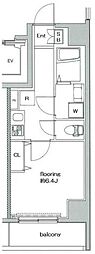 グランヴァン住吉駅前 1Kの間取図画像