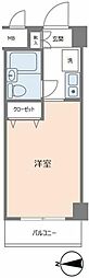 プチメゾン目黒 1Kの間取図画像